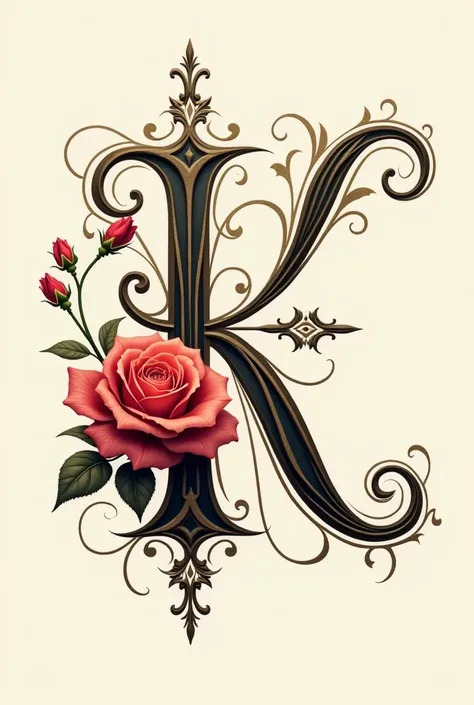 Draw me a K with a Rose