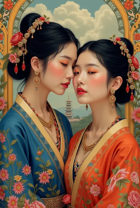 Korean people with Indian aesthetic 