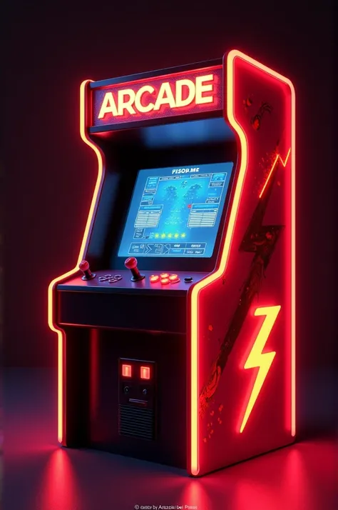 Colors: Bold colors like red, yellow, and white on a dark background to simulate an arcade machine.

Visuals:

Your logo at the top, designed as if it’s on an arcade screen template 