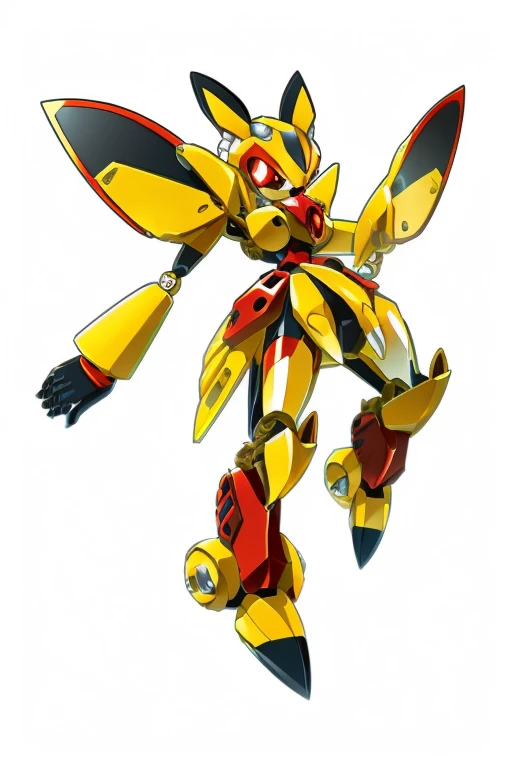 Female furry wasp medabots style 