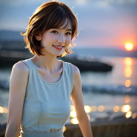 (Realistic, 超Realistic:1.4), 16K HDR, High resolution,((Whiskey Glass)),((Whiskey Bottle)),((Whiskey Glass)),Happy Smile、Short Hair,The best smile、Japanese Actress,so beautiful(It looks like the real thing),Evening Dresses,Cocktail Dresses、Whiskey Bottle、T...