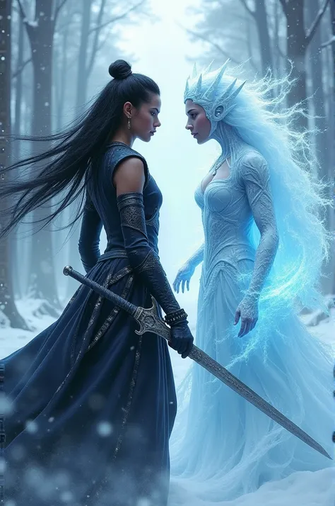 Cold Indian swordswoman enforcer, melt the ice queen heart or become her rival.