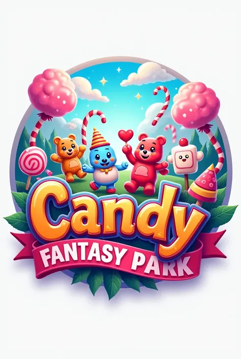 Candy theme park logo FantasyLand