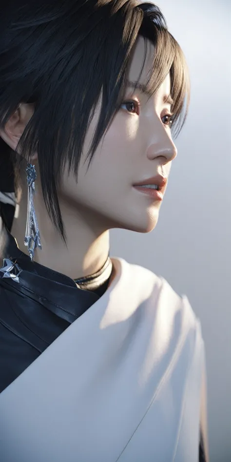 Very beautiful Final Fantasy style。Its beauty is unparalleled。,(Detailed textured skin:1.4), Kojima Aya&#39;masterpiece, imagine, Wonderful dreams, A symbol of nature&#39;s mysterious beauty, Production Character Rendering, Octane Rendering, Street view wi...