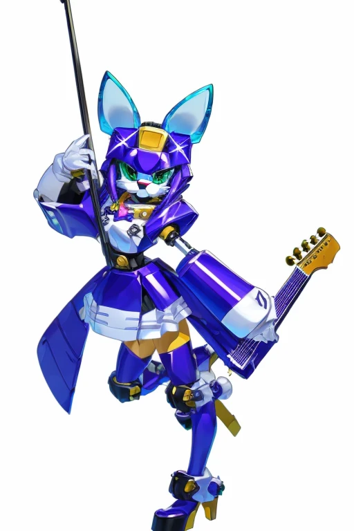 Female furry idol rock star pop music singer farzane wild cat medabots style 