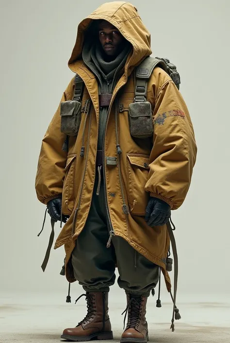 Loose-fit, baggy parachute jacket