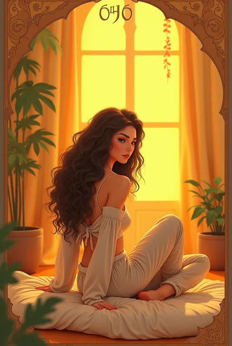 (photorealism:1.2), beautiful woman, sitting on bCreate a countdown illustration with a classic theme, featuring a smooth gradient of yellow and orange as the dominant colors. The design should have a vintage yet elegant feel, with bold, retro-style typogr...