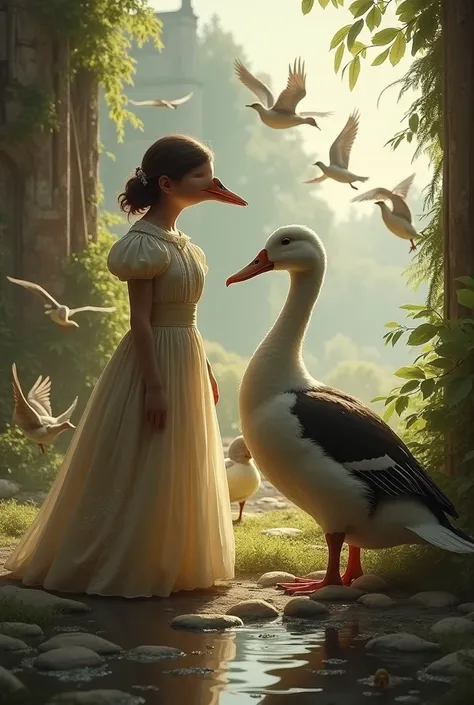 jane eyre and mr rochester at the end of the novel (duck version)
