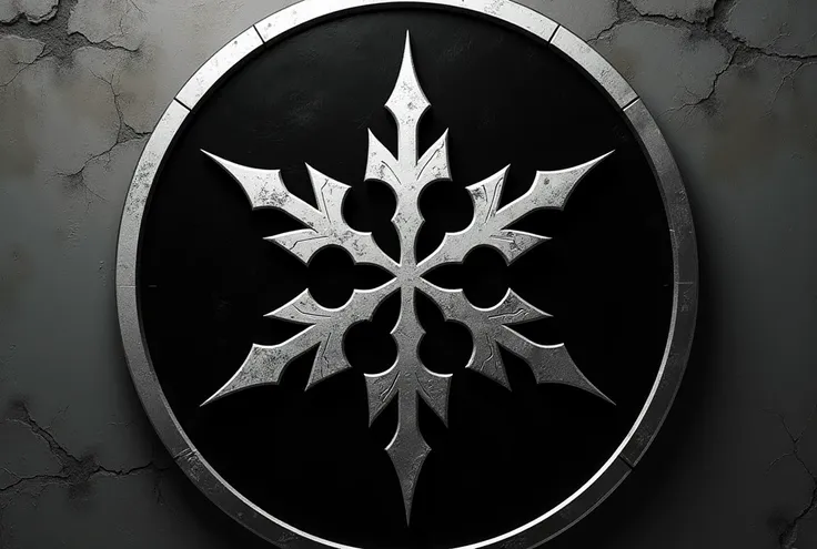 2D circular knight emblem, Called The Guillimann, It is black in color and has a silver snow crystal emblem as its symbol.