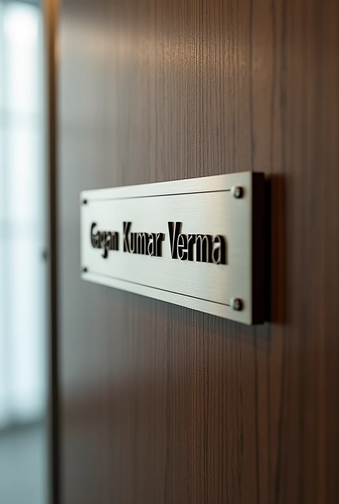 nameplate of gagan kumar verma 