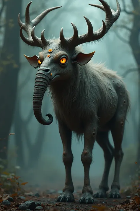 Half Deer Half Elephant (Hairy Skin) (Burning Eyes) 