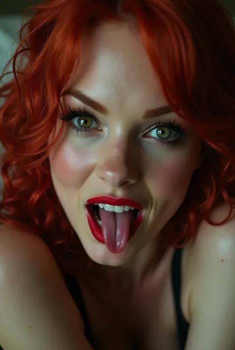 Poison Ivy is looking up at you with her head between your sexy legs. Breasts, Large breasts, Animal Ears, dog Ears, Open Mouth, Teeth, Tongue, Tongue Out, Licking Lips, Seductive Smile, Long Tongue, Crazy Smile, Excited, Naughty, Naughty Face, Oral Invita...