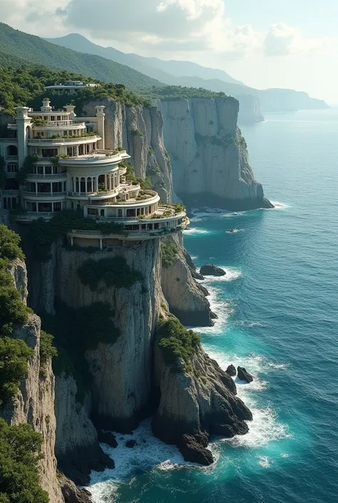 Clifftop mansions overseas