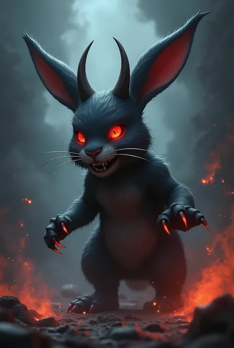 A devil bunny