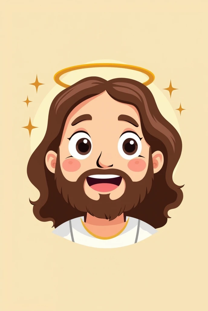 Make the face of Jesus Christ Illustration Cartoon kids