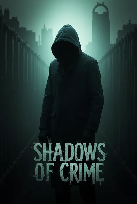 give me scary crime type a picture of  profile picture for youtube..name writen on it shadows of crime