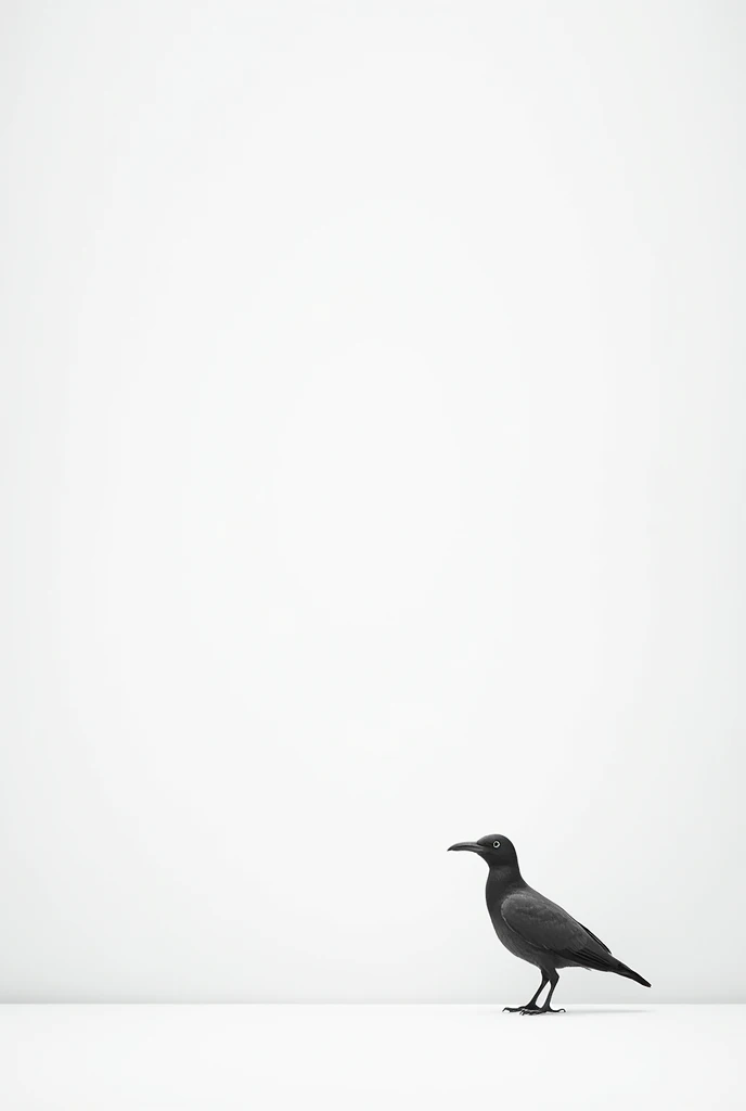 Minimalism主义的杰作，Black and White，flat，Minimalism，atmosphere，Super simple image，Super simple composition，Most of the images are blank，Very creative，Visually stunning,