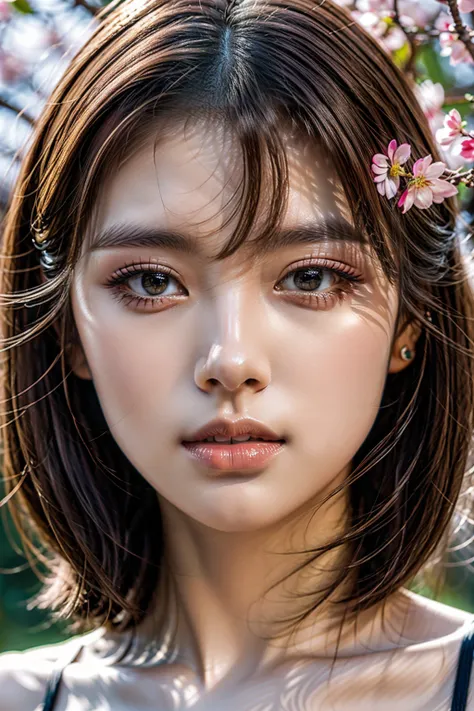 Realistic (photorealistic Realism), (high resolution), ((intricately detailed digital art)), (ultra realistic texture details: velvety skin, hair), ((ultra quality)), professional photography, (glamour shot of Japanese woman:1.3), (intricately detailed rea...