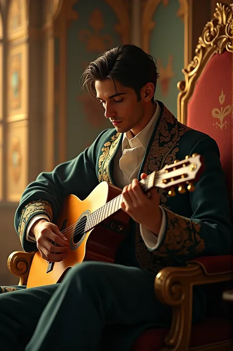 Prince Rim playing guitar