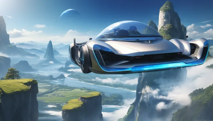 future、futureの街,futureの世界、Flying Car、Vast views、futureの都市、blue sky , (Best Quality,4K,8k,High resolution),Very detailed,(Realistic,photoRealistic,),Very detailed機能, Clear view,Fantastic scenery, A soothing view, Mysterious scenery, Complex Details, Dreamy ...