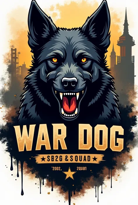 Logo for aggressive war dog squad
