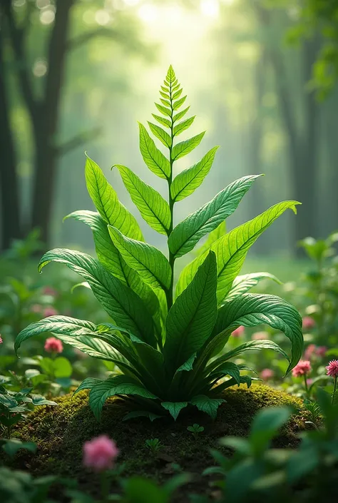 Create an image of a plant without people