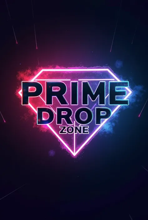 Wallpaper

Prime Drop ZONE, the prime and drop should be on the same line, the zone should be below it, the zone should be in uppercase 

Use good colors for the words, then form a symbol imostly related to the words "Prime Drop ZONE
