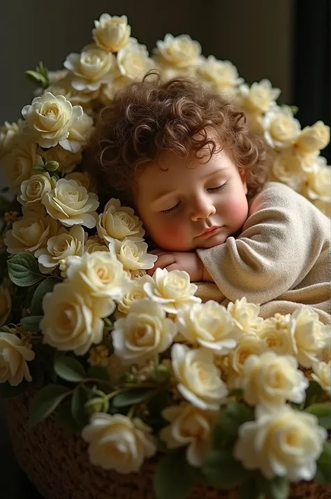 Sleeping st. Joseph flower decoration
