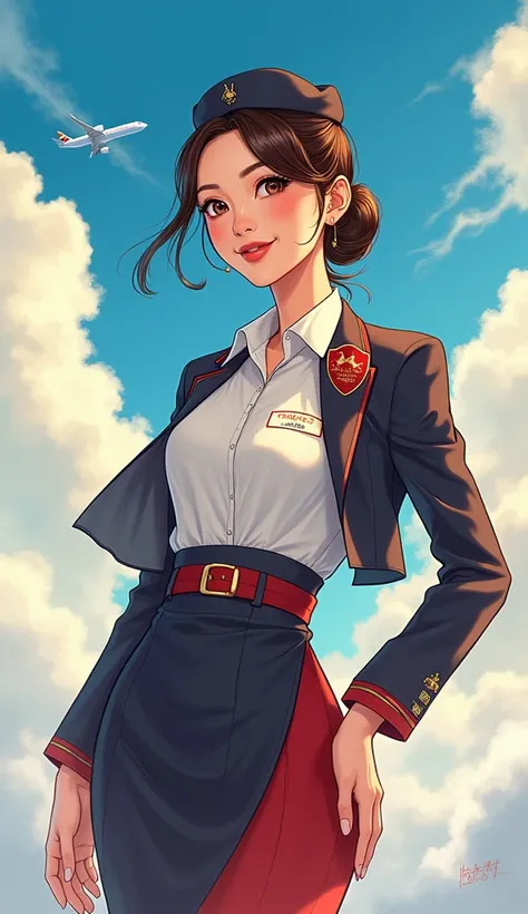 Chinese comics, Beautiful flight attendant