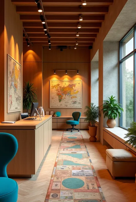 travel agency office requires a blend of functionality and aesthetic appeal that reflects the adventurous spirit of travel. The first step in creating an inviting office environment is to choose a color palette that resonates with travel themes. 
