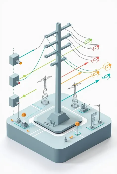 An image reflecting the idea of "smart earthing system" in a diagramatic manner