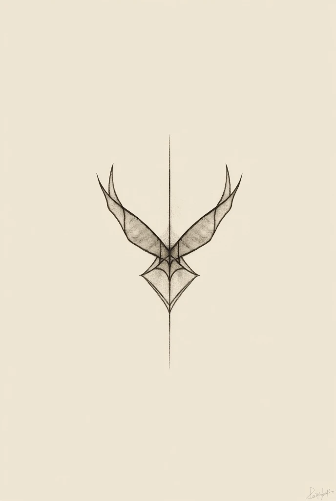 Fly tattoo design in minimalist style 