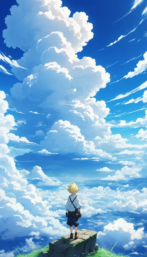 cloud、4K、Anime Style、クオリティー高いcloud、cloudのみ