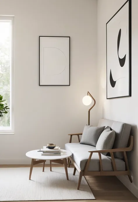 Quiet space, Simple artwork, Modern minimalist style study