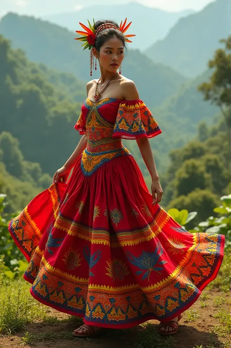 Dress that represents Colombia 