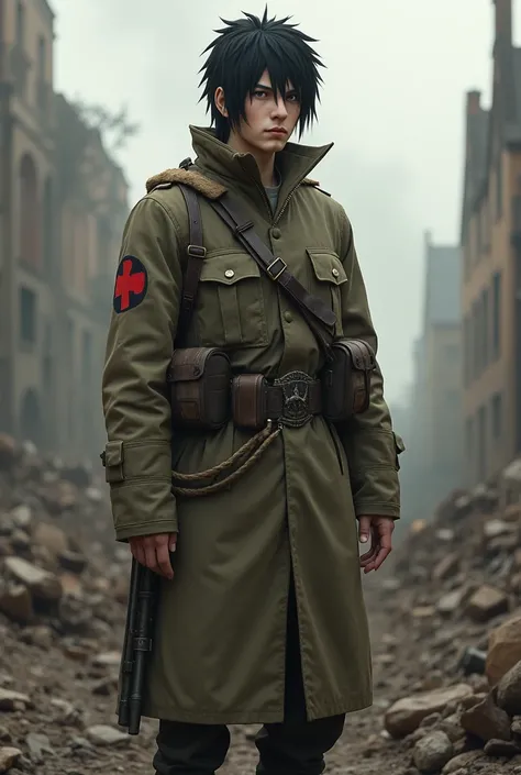 Sasuke Uchiha WWII clothing British soldier 