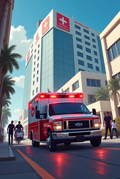 ambulance,hospital,Illustration