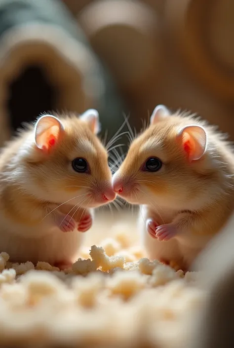 If the hamster２They are sniffing each other&#39;s bodies.