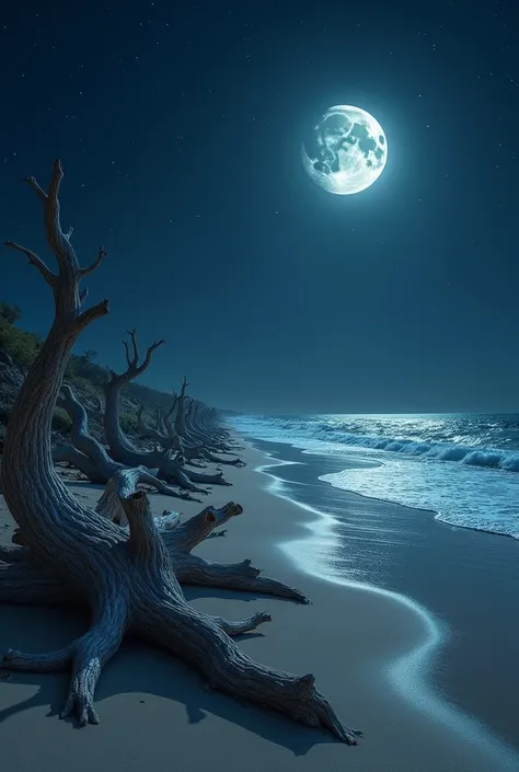 Shiny driftwood　Night Coast　　god々Shii