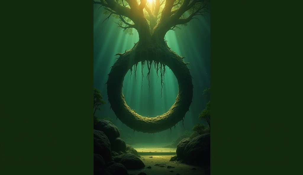 underwater，sun,world tree，ash，ring，a trillion years，
