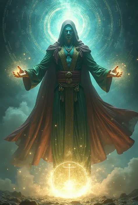 Piccolo + Doctor Strange fusion 
"A mystical fusion of Piccolo and Doctor Strange, floating in a meditative pose with swirling magical runes and Namekian energy around him. His robe is a blend of Piccolo’s cape and Doctor Strange’s Cloak of Levitation, wit...