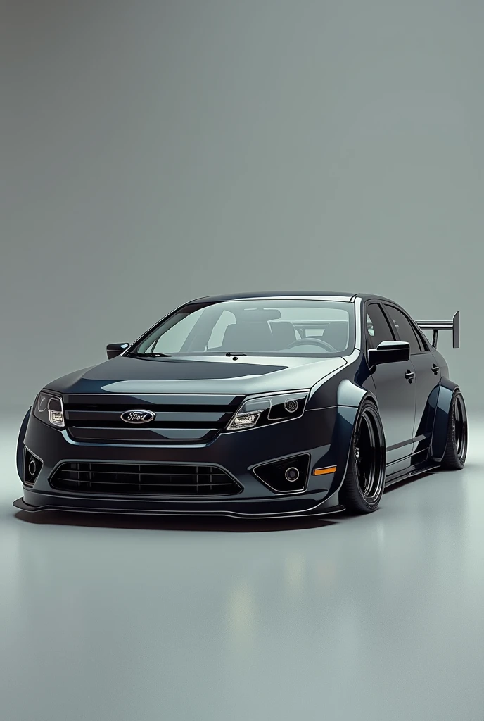 3D render realistic artwork of a modified 2010 Ford Fusion 