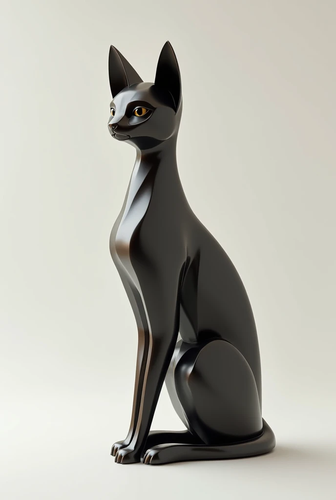 Abstract cat sculpture