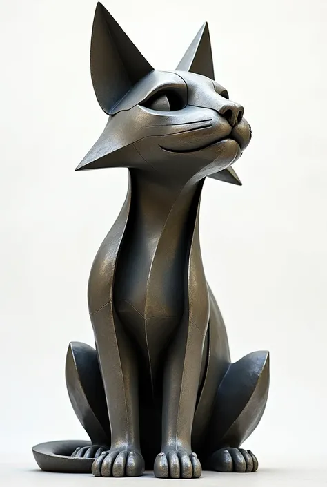 Cat sculpture in very abstract