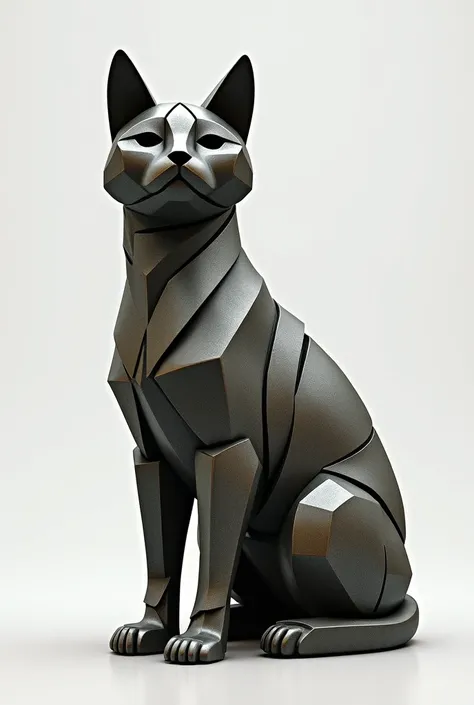 Cat sculpture in very abstract