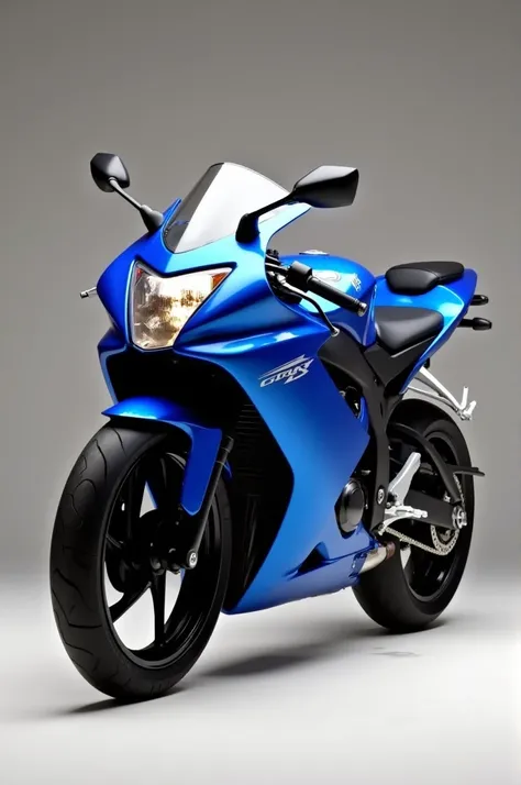 2011 Honda CBR 250R in blue. The motorcycle has a sleek, aerodynamic design with metallic blue body panels. It features a V-shaped headlight, black wheels