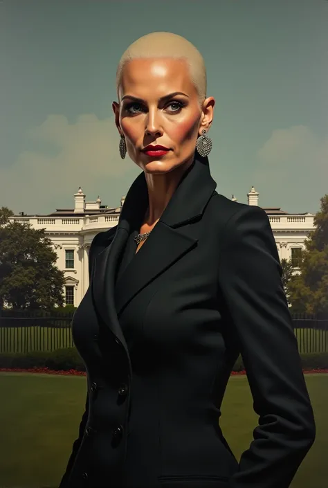 A bald white first lady