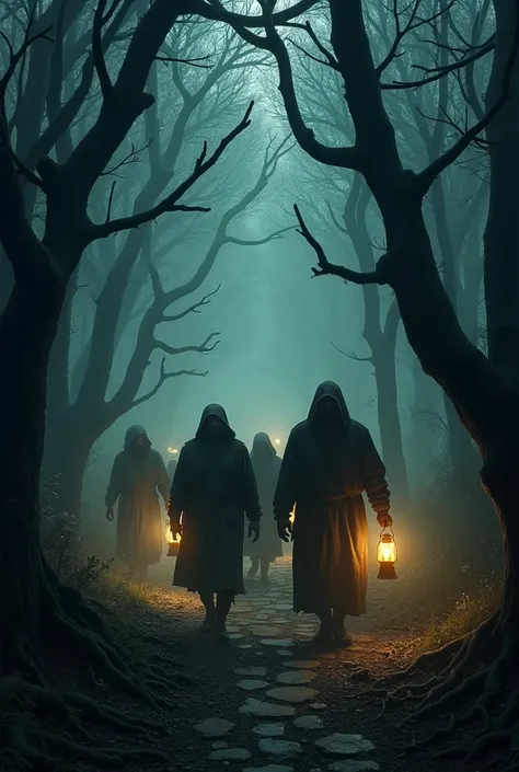 A group of villagers venture into a forest where the souls of those who have made pacts with the witch are said to wander restlessly..