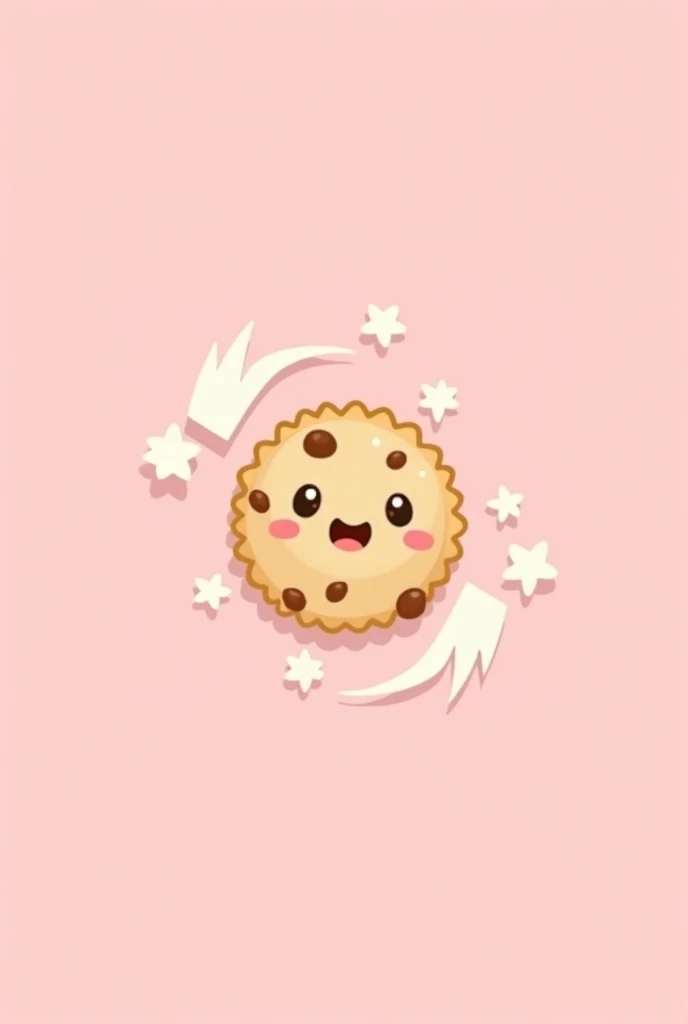 Logo de galletas 🍪 crumbl cookies rosa y blanco 