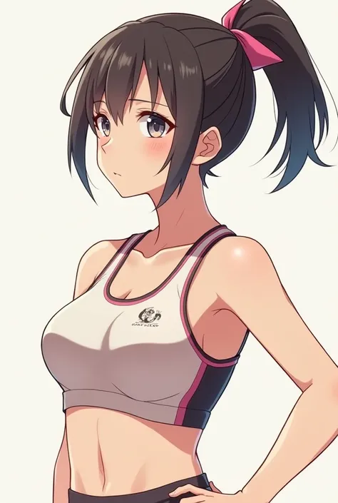 Anime-style boyish sports bra for junior high school students